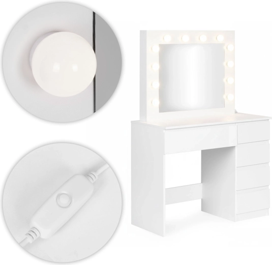 Oglindă cu iluminare LED pentru un machiaj perfect