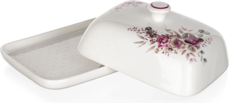 Capac practic cu mâner păstrează untul proaspăt