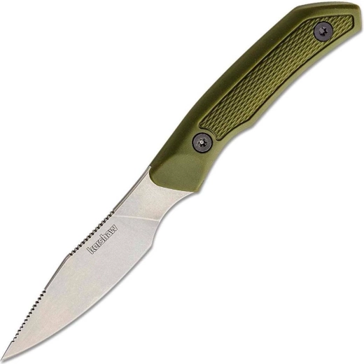 Kershaw Deschutes Caper cuțit de vânătoare 8,4 cm cu lamă stonewash și teacă