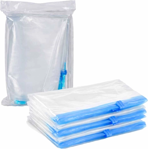 Saci vacuum cu rulare pentru haine, set de 9 buc.