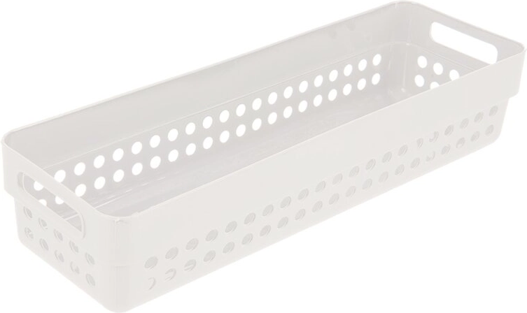 Coș Terra alb – organizator din plastic
