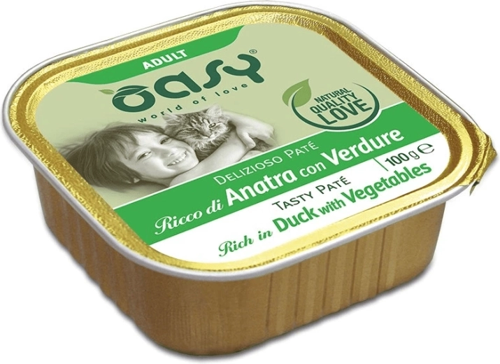 Oasy Tasty Pate Adult pate cu carne de rață și legume 100 g