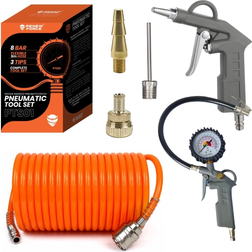 Set pneumatic de scule Renew Force 6-în-1 pentru compresor