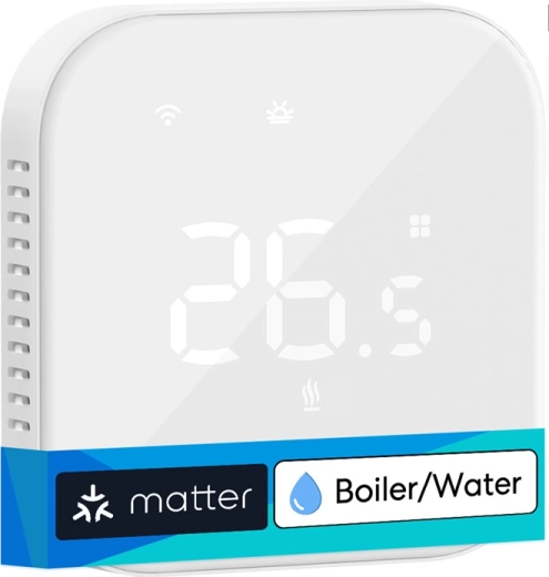 Termostat inteligent Wi‑Fi Meross pentru cazane și încălzire prin pardoseală cu apă