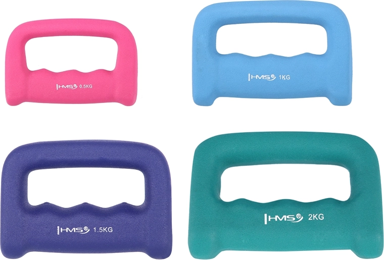 Gantelă din neopren cu mâner 2 kg HMS