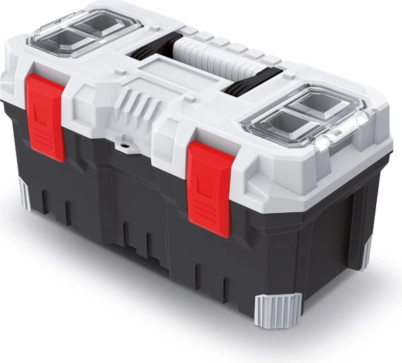 Geantă de scule din plastic TITAN PLUS 49,6 × 25,8 × 24 cm, gri