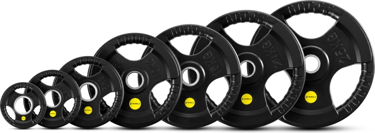 Disc olimpic HMS TOK PRO cauciucat de 10 kg