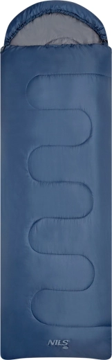 Sac de dormit tip pătură prelungit NILS Camp albastru-gri