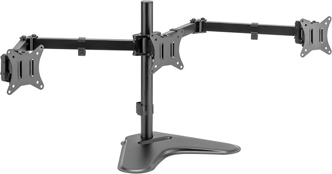 Suport de birou pentru trei monitoare 17–27" (max. 7 kg pe braț)