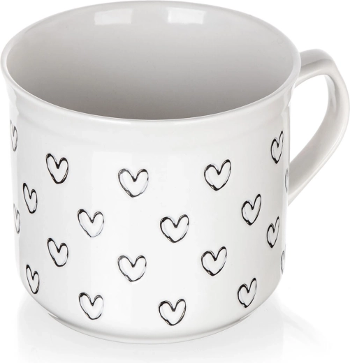 Design romantic cu inimioare negre