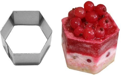 Decupator pentru prăjiturele Semifreddo hexagon