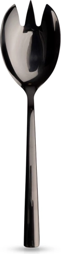 Lingură neagră din oțel inoxidabil pentru salată Orion, 25 cm