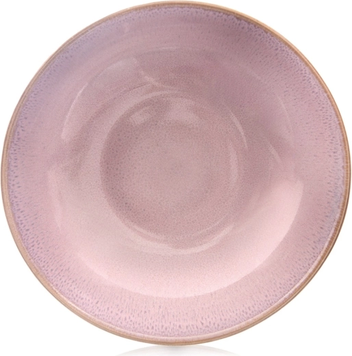 Farfurie adâncă din ceramică GLAZE 21 cm roz