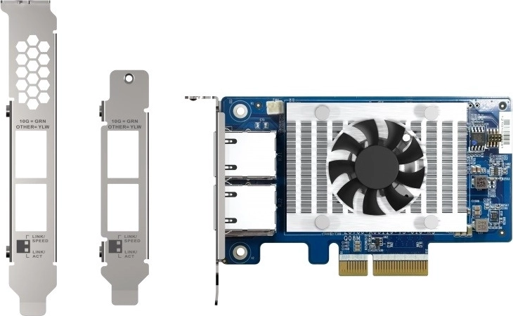 QNAP QXG-10G2T-X710 placă de rețea PCIe 10GbE cu două porturi cu Intel X710
