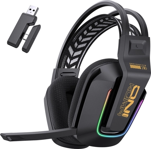 Căști de gaming wireless Onikuma GT828 cu RGB și 2,4 GHz/Bluetooth