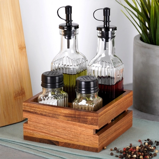 Sticlă striată rezistentă și suport din lemn solid