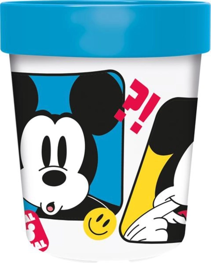 Pahar din plastic MICKEY cu bază antiderapantă 260 ml