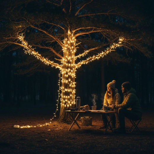 Lumină atmosferică pe 8 metri