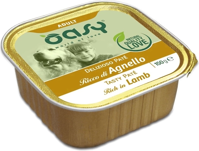 Oasy Tasty Paté pentru câini adulți cu miel 150 g