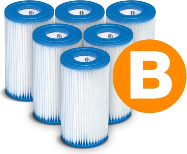 Filtru de hârtie pentru pompa de piscină Tip B – set 6 bucăți INTEX