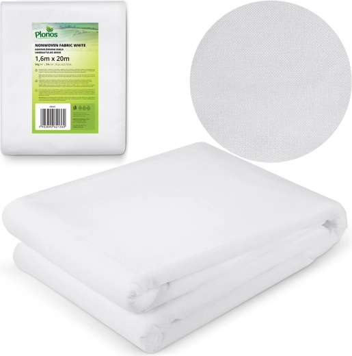 Agrofolie de protecție de iarnă PLONOS 1,6 × 20 m, 50 g/m² – albă