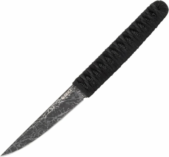 CRKT Obake Black – cuțit EDC pentru fiecare zi, cu mâner din piele de pisică de mare și teacă Zytel