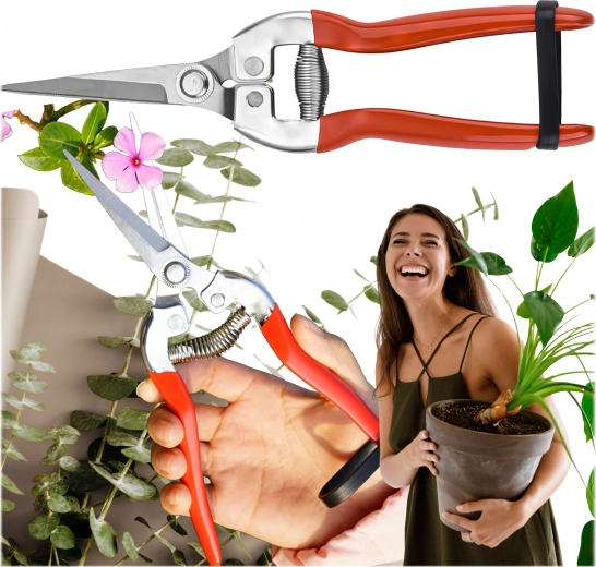 Foarfecă de grădină pentru o singură mână, pentru arbuști și crengi