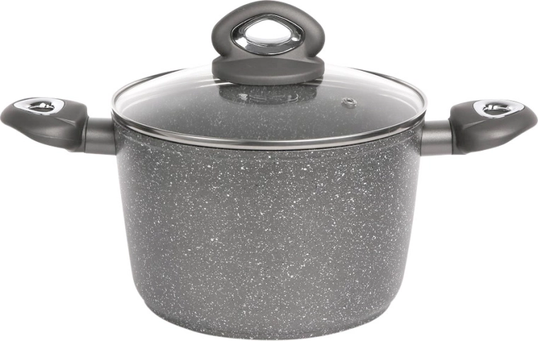 Oală Valdinox Rock 24 cm cu capac 6 l