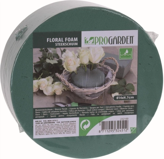 Burete floral FLOREX, diametru 14 cm, înălțime 7 cm