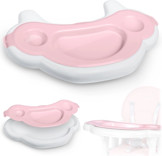 Tavă roz pentru scaunul de hrănire Ricokids Sinco