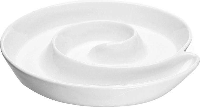 Bol de servire din porțelan Regular „melc” 20 cm, crem