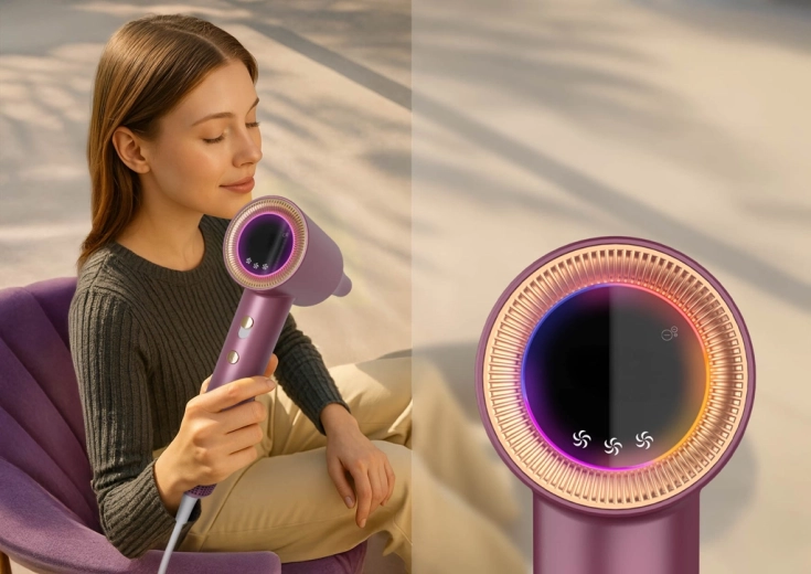 Reglare inteligentă a temperaturii cu afișaj LED