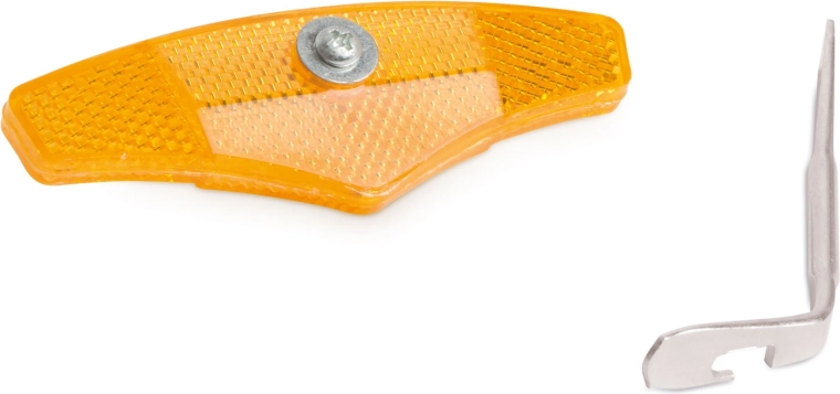 Catadioptri portocalii pentru spițele bicicletei 110 × 35 mm, 2 buc.