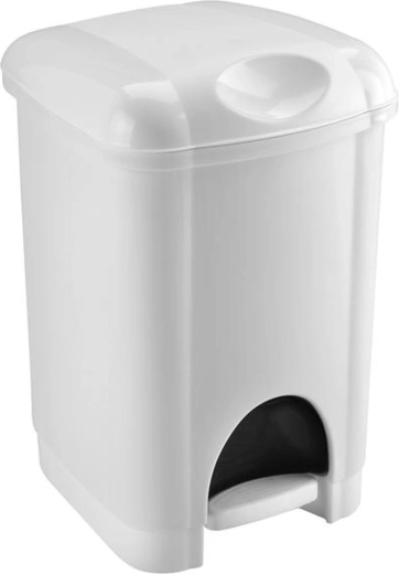 Coș de gunoi din plastic Heidrun cu pedală, 16 l