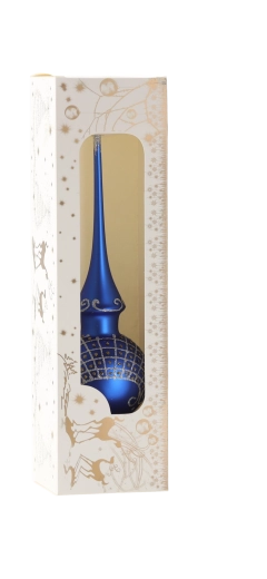 Vârf pentru bradul de Crăciun, granat (albastru închis)