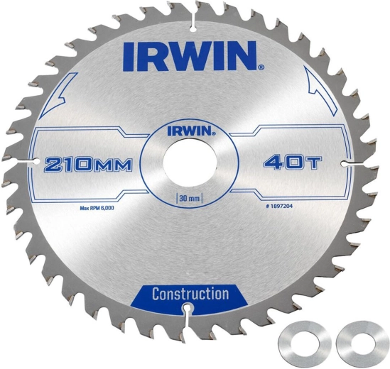 Disc de tăiere IRWIN 210 mm, 40 dinți, ATB pentru lemn