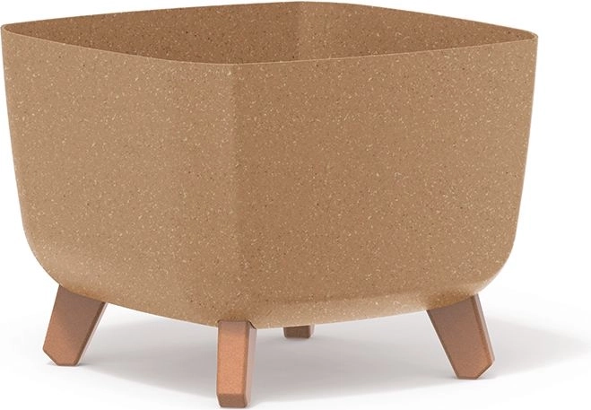 Ghiveci Gracia Square Eco Wood 29 × 29 × 22 cm, natural
