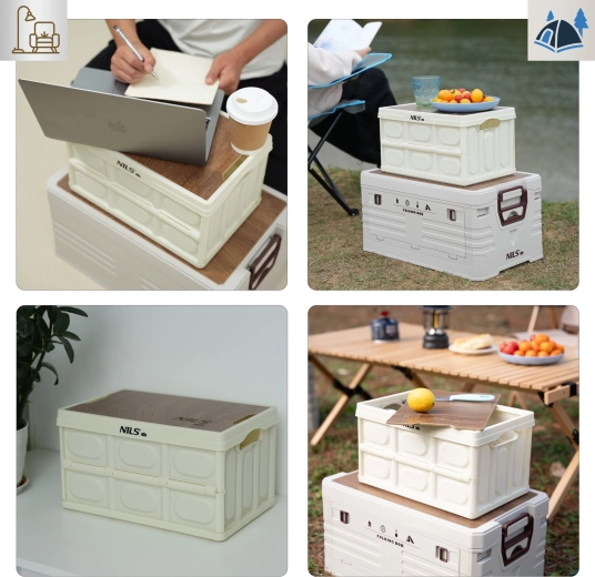 Stivuibilă, rezistentă și ușor de transportat