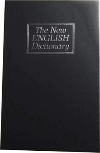 Seif în formă de carte 180 × 115 × 55 mm, negru