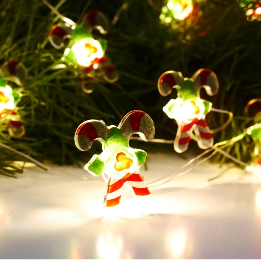 Șir luminos LED bomboane 20 LED pe baterii