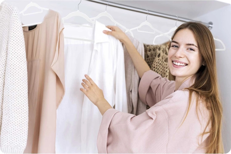 Design subțire care economisește spațiu, mai mult loc în dulap