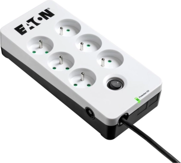Bandă de protecție Eaton Protection Strip – prelungitor cu protecție la supratensiune 6× FR