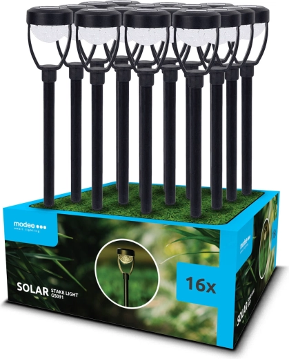 Modee lampă solară LED de grădină cu țăruș GS031, 40 cm