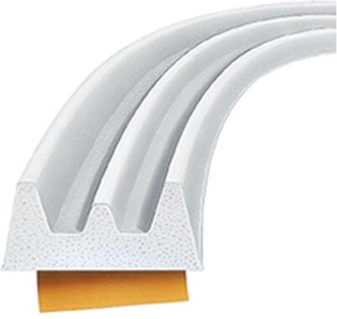 Garnitură pentru ferestre și uși profil E 9 × 4 mm, albă, 100 m