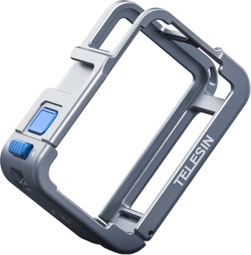 Carcasă metalică Telesin pentru DJI Osmo Action 5/4/3 – albastră