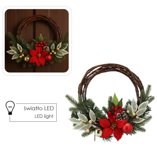 Design roșu-auriu stilat