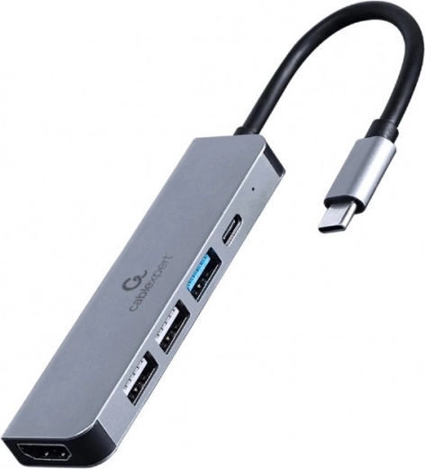 Adaptor USB-C multifuncțional 5în1 cu PD, HDMI și porturi USB