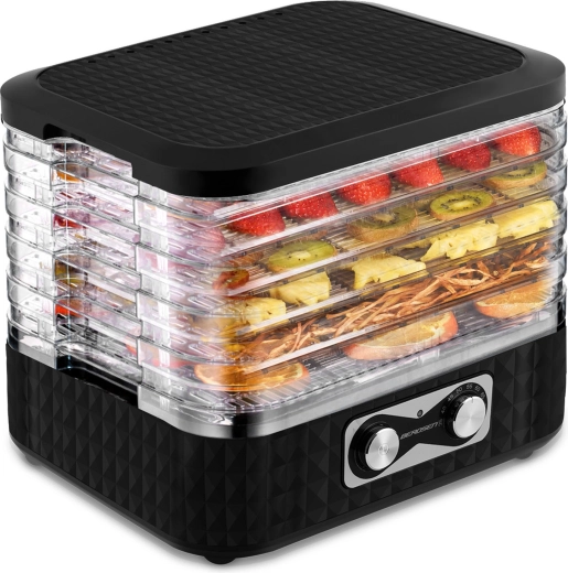Uscător de alimente BERDSEN 10 l, 5 tăvi, 35–70 °C, negru