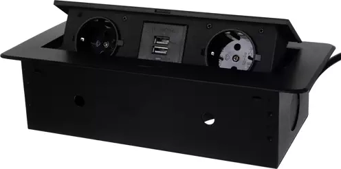 2× priză + 2× USB într-un singur modul