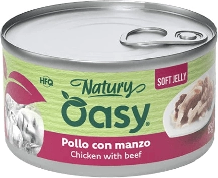 Oasy Natury Soft Jelly pui cu vită 150 g